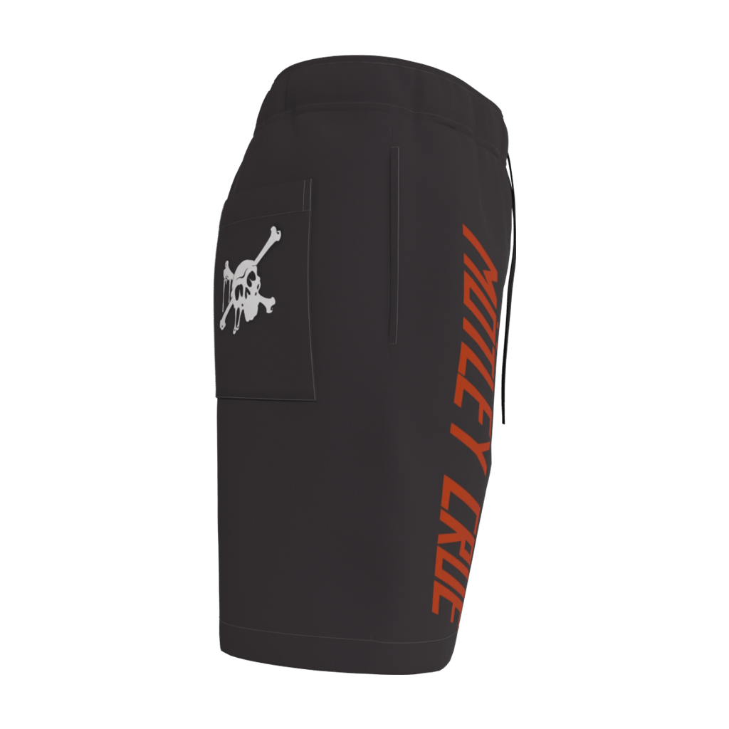 Motley Crue Skull Black Shorts - 23point5 Shop