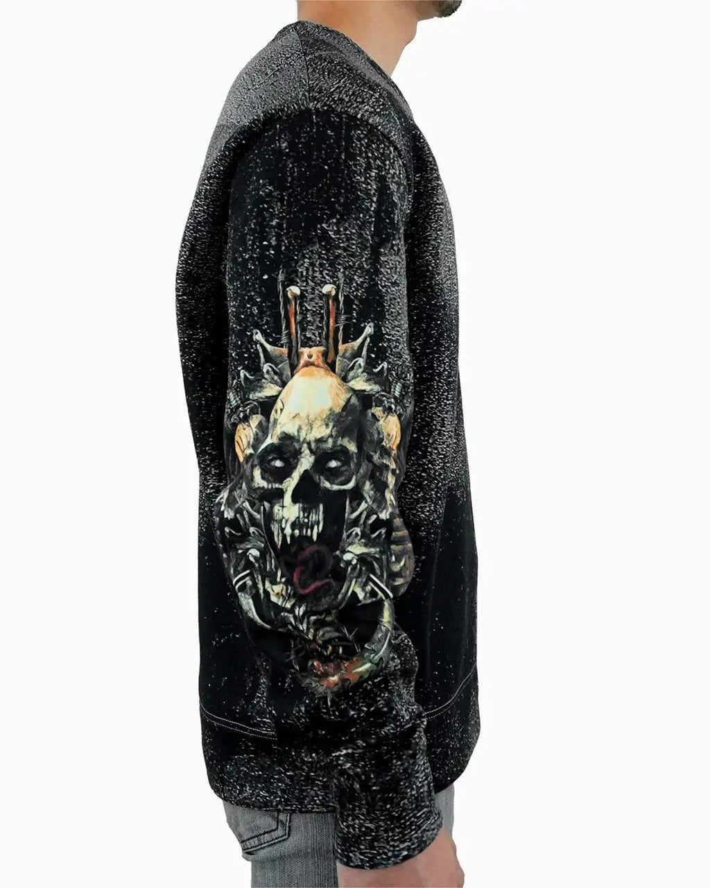 Skulls Distressed Crew - 23point5 Shop
