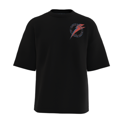 Aladdin Sane Black Oversized Tee - 23point5 Shop