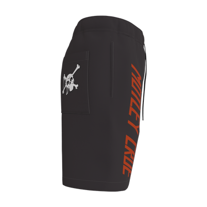 Motley Crue Skull Black Shorts - 23point5 Shop