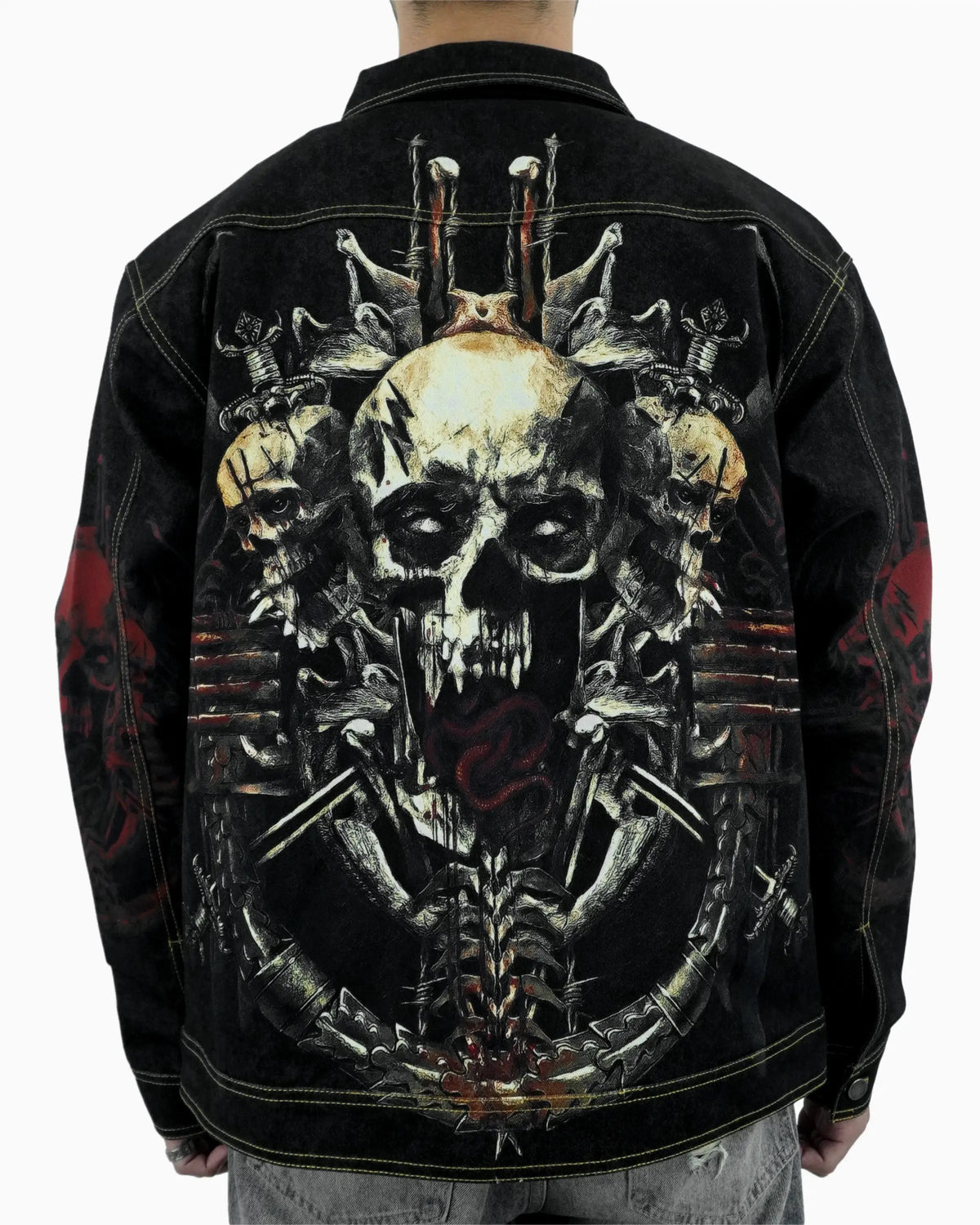 Skulls Denim Jacket - 23point5 Shop
